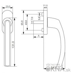 Okenná kľučka MTS