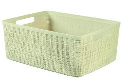 Kôš Curver® JUTE M 12L, krémový, 36x28x15 cm vsetkopreokna.sk