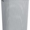 Kôš Curver® NATURAL STYLE 60L, sivý, 44x34x61 cm, na bielizeň, prádlo vsetkopreokna.sk