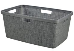 Kôš Curver® JUTE, 46L, sivý 39x59x26 cm, na bielizeň, prádlo vsetkopreokna.sk