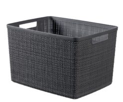 Kôš Curver® JUTE L, 20L, tmavý sivý, 28x36x23 cm vsetkopreokna.sk